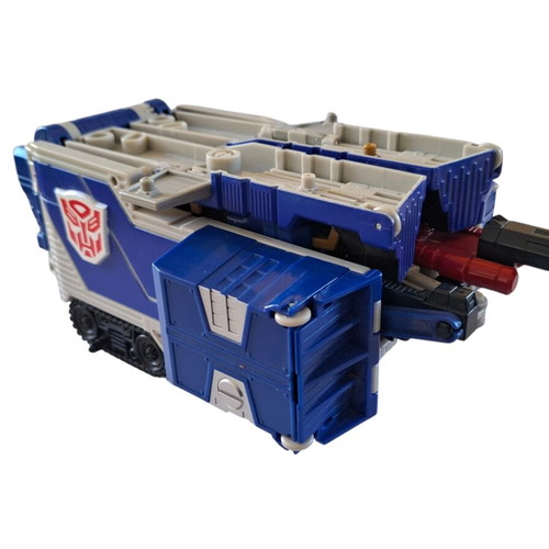 Transformers Armada Super Class Optimus Prime with Sparkplug 2002 used