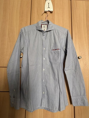 Explorer men's shirt blue with white stripes, size S, used