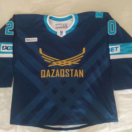Kazakhstan Hockey Jersey used, authentic, Maxim Pavlenko