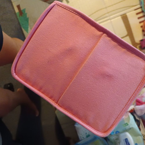 Fabric storage box with retro floral design, foldable