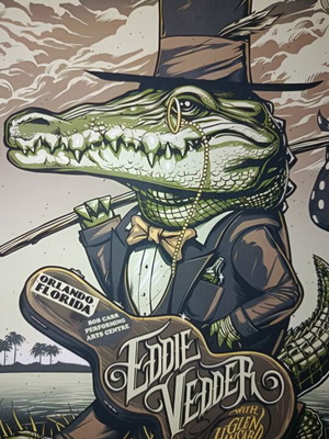 Eddie Vedder A4 poster