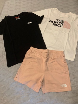 The North Face sports set like new, size 5T, 3 pieces, multicolor