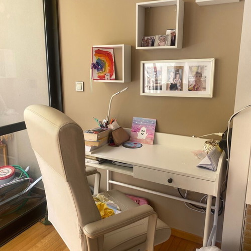 Ikea desk chair and shelves like new