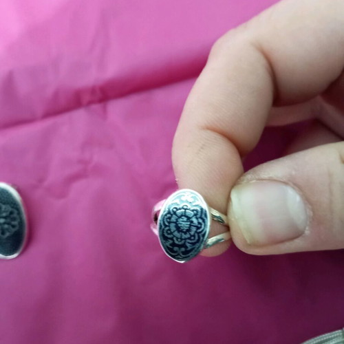 Silver jewelry set Ottoman style 925 like new