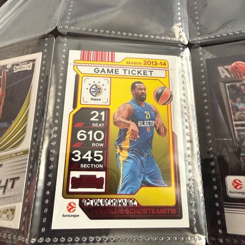 Panini Game Ticket Sofoklis Schortsanitis new