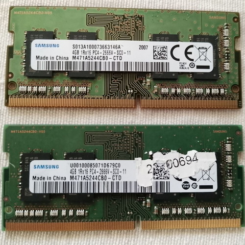 Samsung DDR4 8GB (2x4GB) SO-DIMM 2666MHz like new
