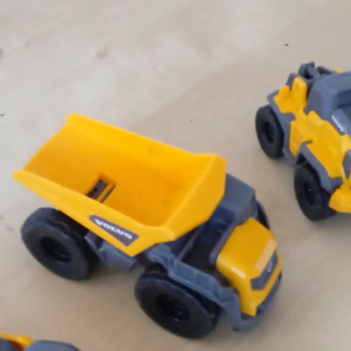 Volvo Dickie Toys vehicle set used, pack of 3