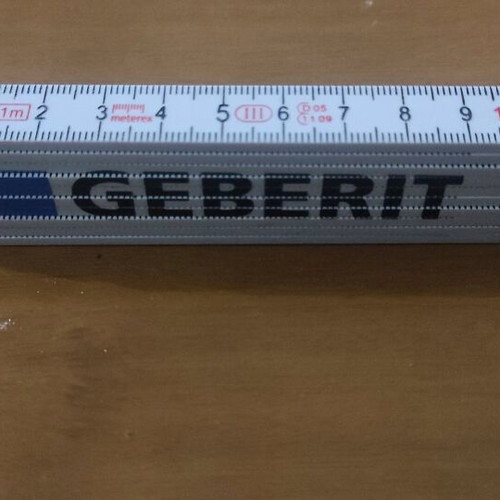 Geberit folding ruler 100cm pvc like new