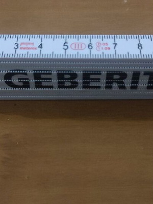 Geberit folding ruler 100cm pvc like new