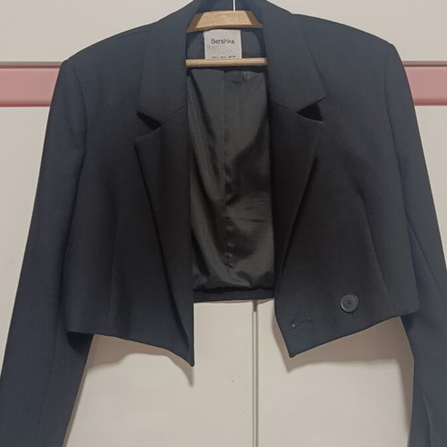 Bershka Short Jacket black, like new, size S