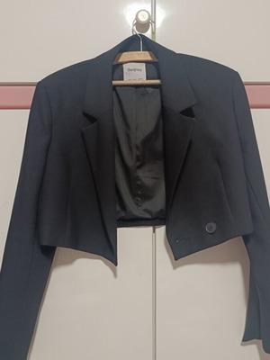 Bershka Short Jacket black, like new, size S