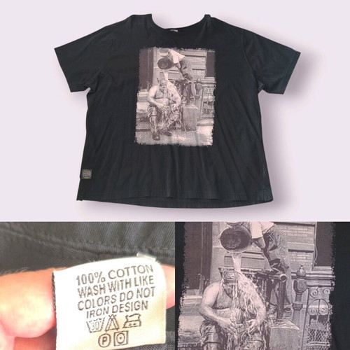 Stefansxxl black cotton men's T-shirt XXL like new
