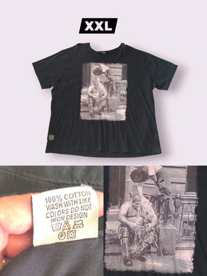 Stefansxxl black cotton men's T-shirt XXL like new