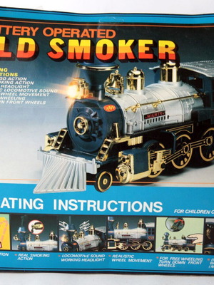 Vintage 90's Old Smoker Train 30cm New Steam Locomotive