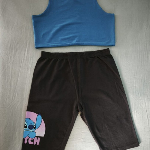 Sinsay shorts and Zara crop top kids set, size 164