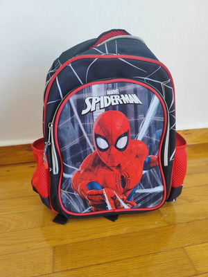 Παιδική τσάντα νηπιαγωγείου Spider-Man, κόκκινη και μαύρη