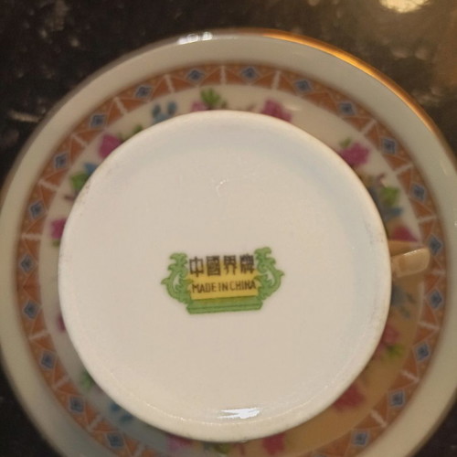 Porcelain coffee cups from China like new, vintage