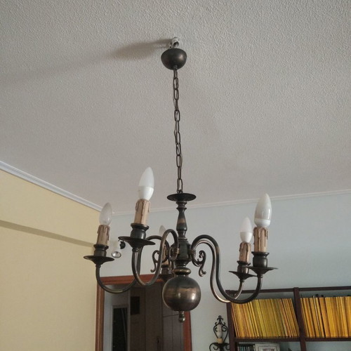 Chandelier 5 candles in excellent condition Gianniotiko