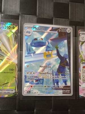 Pokemon lot of 3 cards: Metang 094, Beedrill ex 003, Cinccino ex 073