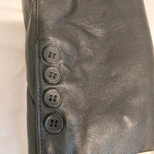 BSB leather coat like new, size M, black