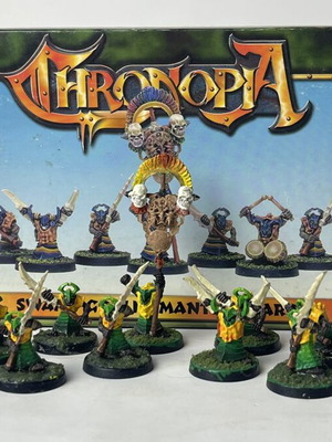 Chronopia Swamp Goblin Mantis Guard painted miniatures collectible set
