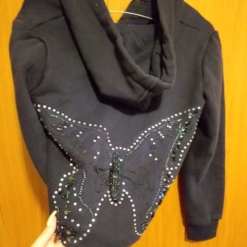 Cardigan with design like new, size XS