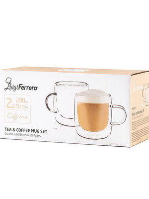 Φλιτζάνια τσαγιού και καφέ Luigi Ferrero Coffeina FR-8053 280ml, 2 τεμάχια καινούργια