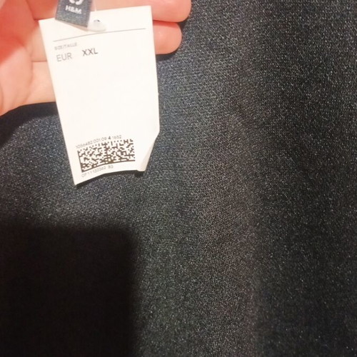 H&M black dress new with front opening, size XXL