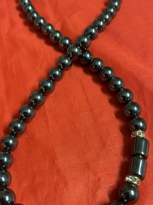 Κολιέ Αιματίτης Καινούργιο Με Μαύρο Χρώμα Και Ωραίο Κούμπωμα