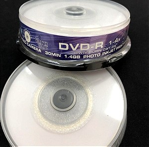 PRINTABLE MINI DVD-R 1.4GB 30MIN FOR DATA VIDEO CAMERA