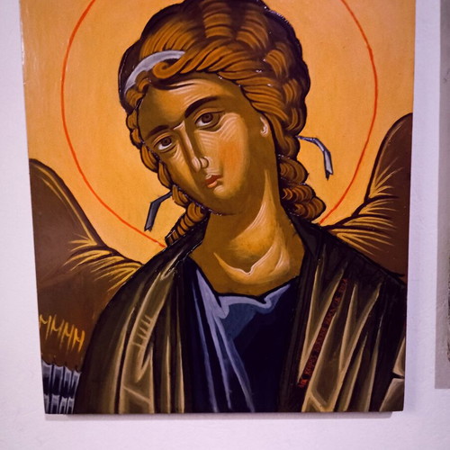 Authentic Archangel Gabriel Icon on Wood 30x40 cm new