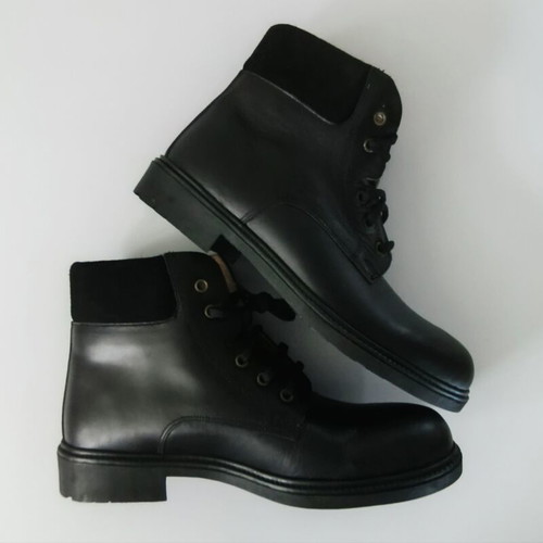 Leather ankle boots new, size 43, black