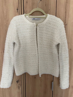 Ζακέτα Zara μέγεθος Medium καινούργια, άσπρη