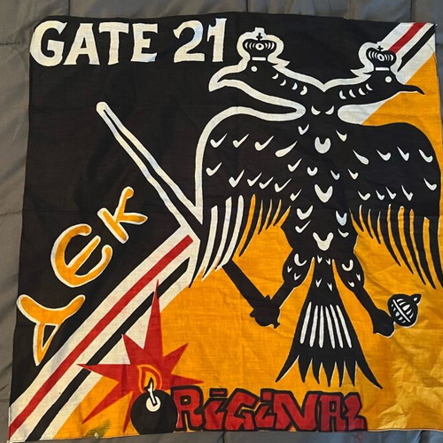 AEK Original 21 Small Flag from the 90s Like New