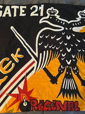 AEK Original 21 Small Flag from the 90s Like New