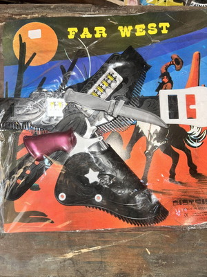 BIOTSIOT Far West vintage παιχνίδι σε καρτέλα από τη δεκαετία του ’60