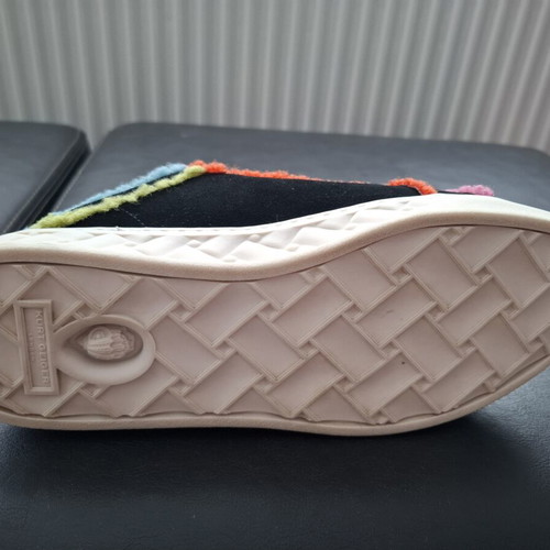 Kurt Geiger Slip-On Trainers Size 40 New, Suede, Black with Colorful Details