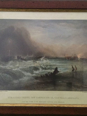 Lithograph with frame based on J.M.W. Turner artwork, new