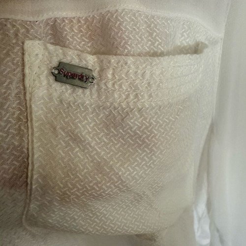 Superdry shirt new, transparent, white, size S