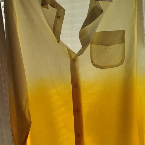 Glou ombre shirt like new, yellow, size XL