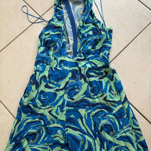 Regalinas summer one-piece shorts like new with swirl print
