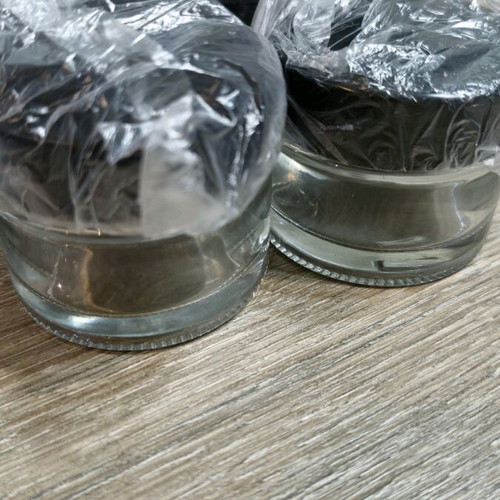 Jars and lip balm cases with stickers, new set