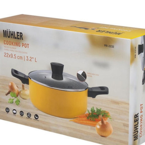 Muhler Βαθιά κατσαρόλα από χυτό αλουμίνιο 3,2lt 22cm καινούργιο