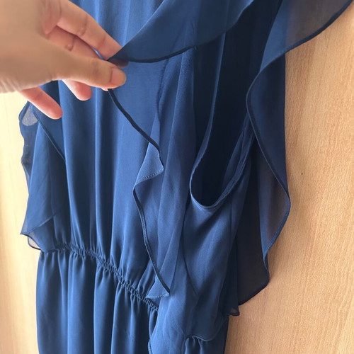 Zara evening dress like new, dark blue, sleeveless, evaze style
