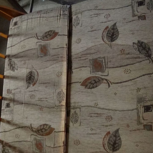 Wooden armchair bed like new with fabric