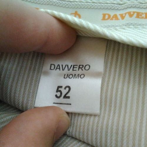 Davvero men's suit set like new, blue, jacket size 58, pants size 52