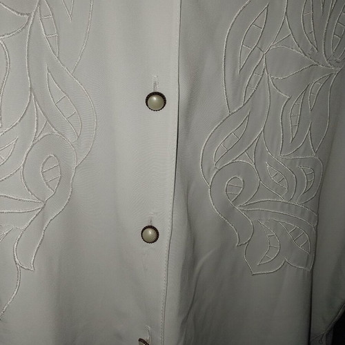 White semi-transparent shirt with design XXL used