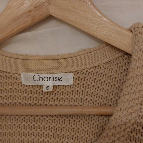 Knitted cardigan used, size S, beige