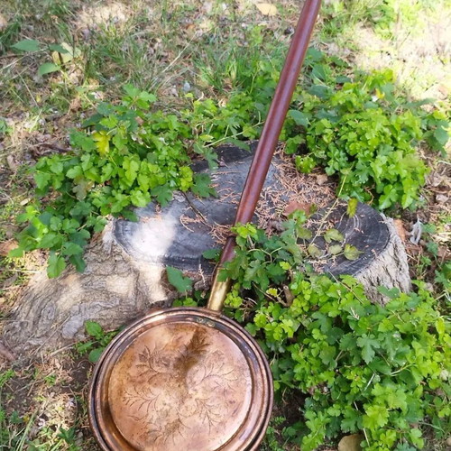 Antique Copper Bed Warmer used