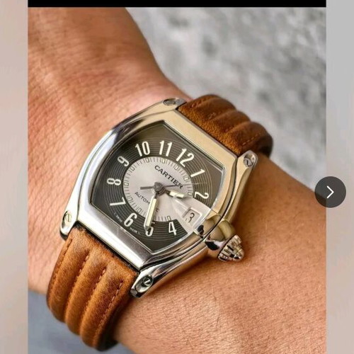 Leather strap for Cartier Roadster watch used